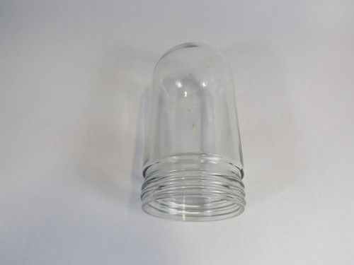 Pittsburgh Glass Co 25 Rounded Bottom Clear Glass Light Lamp Fixture USED