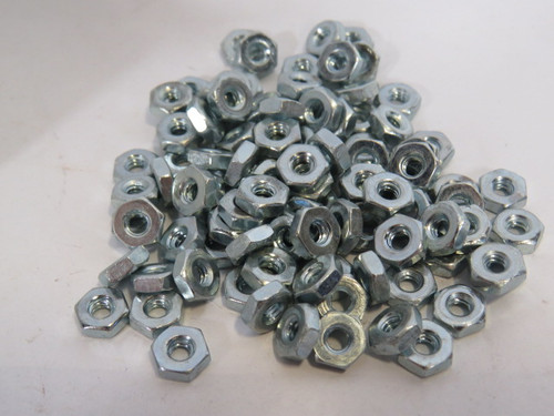 Midjet 6-32 Steel Zinc Machine Screw Hex Nut Coarse Thread Lot of 99 ! NEW !