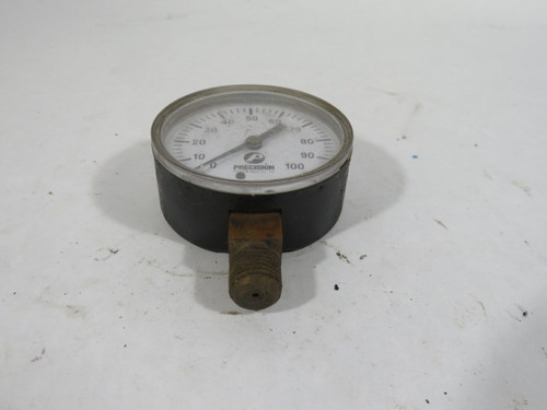 Precision 049660A 0-100psi Pressure Gauge USED