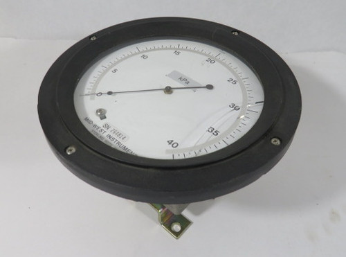 Midwest 106QE-10-00 Bellows Type Differential Pressure Gauge 0-40kPa ! AS IS !