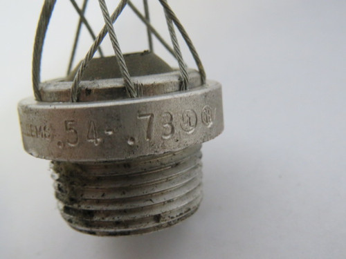 Kellems 073-03-1203 Dust Tight Strain Cable Relief Grip .54-.73" USED