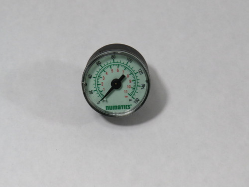 Numatics 7779 0-160psi 0-11bar Back-Mounted Pressure Gauge USED