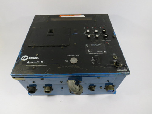 Miller Automatic M 3.5A 115V 1PH 50/60Hz Microprocessor Weld Control USED