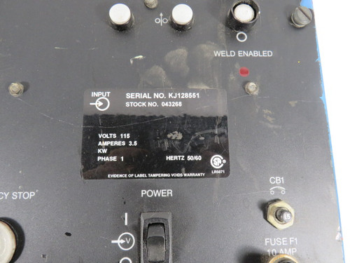 Miller Automatic M 3.5A 115V 1PH 50/60Hz Microprocessor Weld Control USED