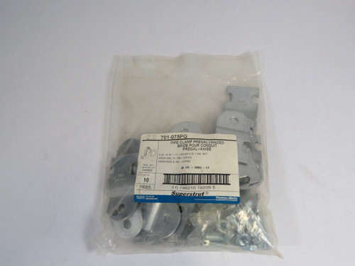 Thomas & Betts 701-075PG Steel Strut Clamp w/Bolt 10-Pack ! NWB !