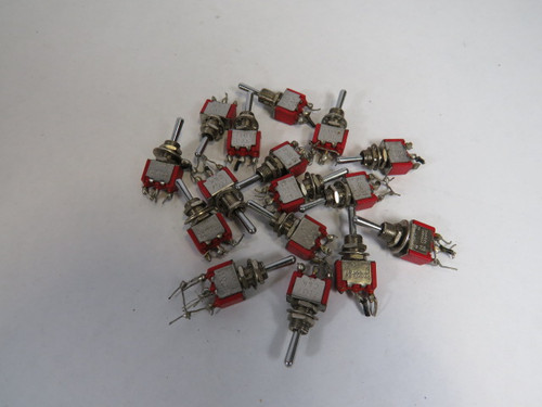 C&K 7107 Miniature Toggle Switch 2/5A 120/250VAC Lot of 15 USED