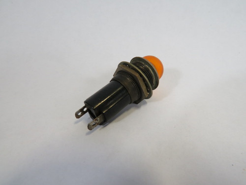 Drake 5100-834 Vintage Amber Solid Cap Pilot Light 1/2W 125V USED