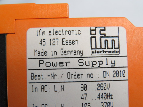 IFM Electronic DN2010 Power Supply 24V/1A ! NOP !