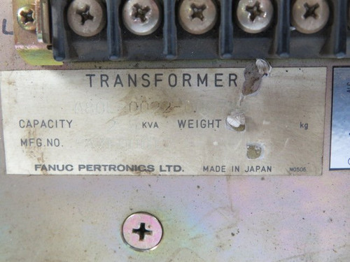 Fanuc Pertronics LTD. A80L-0022-0007#B Transformer 2.5KVA USED