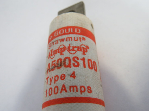 Gould Shawmut A50QS100 Amp-trap Fuse 100A 500V USED