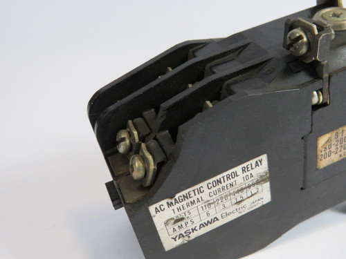 Yaskawa Electric RL-33E AC Magnetic Control Relay 10A SLIGHT DAMAGE USED