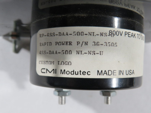 Modutec RP-4SS-DAA-500-NL-NS-U Panel Meter DC Ampere 0-500 Range USED