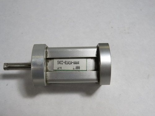 Numatics S4CC-01A1A-AAA4 Pneumatic Cylinder 3/4” Bore 1” Stroke USED