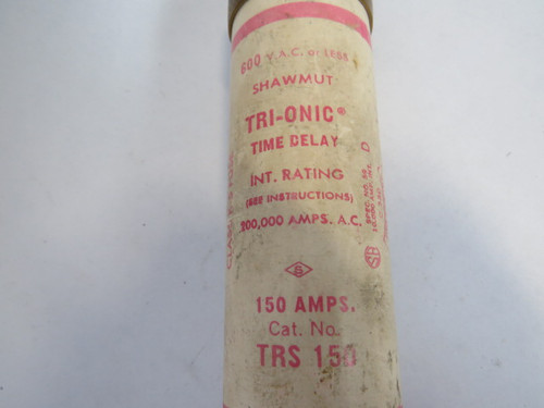 Shawmut TRS150 Tri-Onic Time Delay 150A 600VAC USED