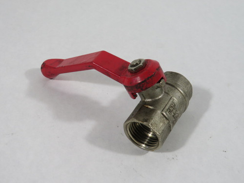 Generic DN15 1/2" NPT Brass Ball Valve USED