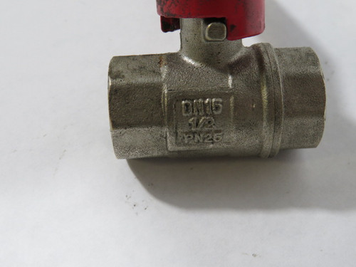 Generic DN15 1/2" NPT Brass Ball Valve USED