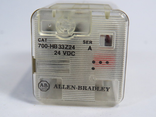 Allen-Bradley 700-HB33Z24 Relay SER A 24VDC 11 Blade USED