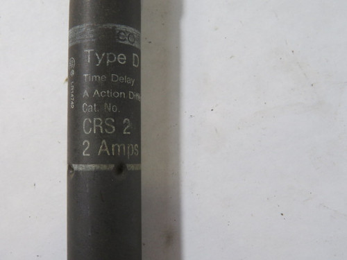 Cefco CRS2 2A 600VAC Time Delay Fuse Lot of 2 USED