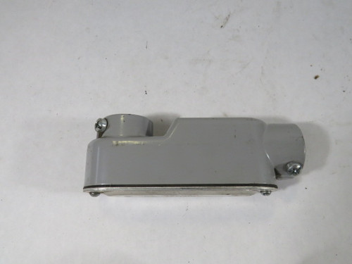 Generic LB 1" Conduit Fitting 2-Port PVC USED