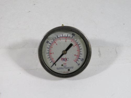 DMIC C-25BGSB05N 0-160psi 0-11bar Pressure Gauge USED