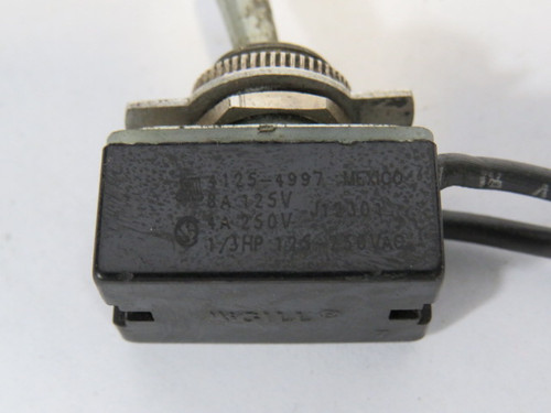 McGill 4125-4997 Toggle Switch 2-Position Maintained 8A 125V USED