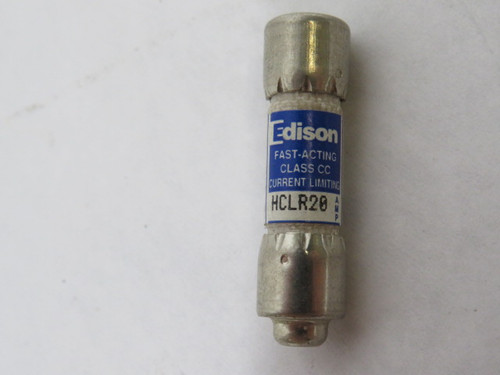 Edison HCLR20 Fast Acting Fuse 20A 600V USED