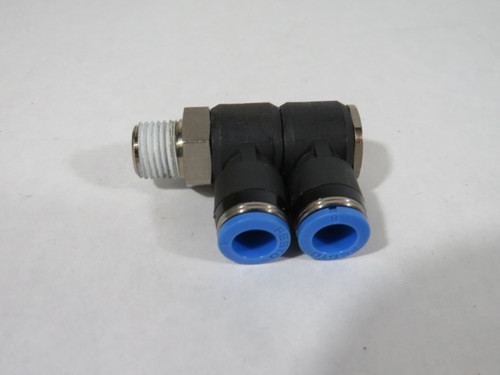 Festo QSLV2-G1/8-8 Multiple Distributor 2-Fold 360-Deg Lot of 2 USED