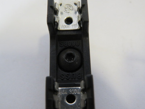 Bussmann S8000-1 Bolt On Fuse Holder Block 16A 300V 1P USED