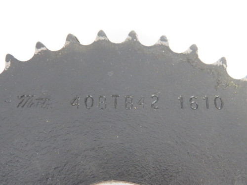 Martin 40BTB42-1610 Taper Bushing Sprocket 42T 40 Chain 1/2"P USED