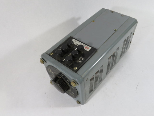 Smile Electric Co. SE308 Variable Transformer In. 220V *Cracked Dial* USED