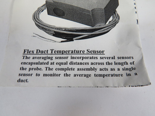 Micro Thermo 23-0048 Flex Duct Temperature Sensor ABS Enclosure ! NOP !