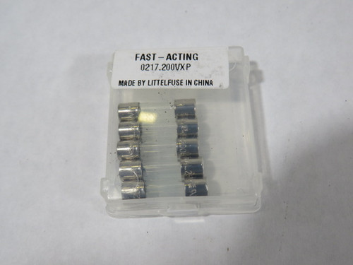 Littelfuse 217.200P Fast Acting Glass Fuse 2/10A 250VAC Pack of 5 ! NEW !