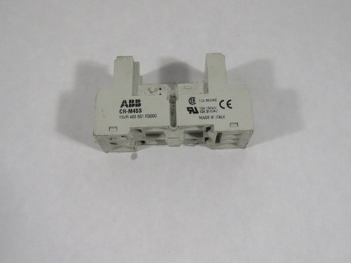 ABB CR-M4SS Relay Socket 12A 300VAC USED