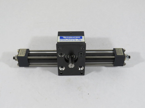 Rotomation S1-270-CW-S37-3A-1RL-V-1/8-1 Pneumatic Rotary Cylinder USED