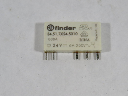 Finder 34.51.7.024.5010 General Purpose Relay 24VDC 6A USED