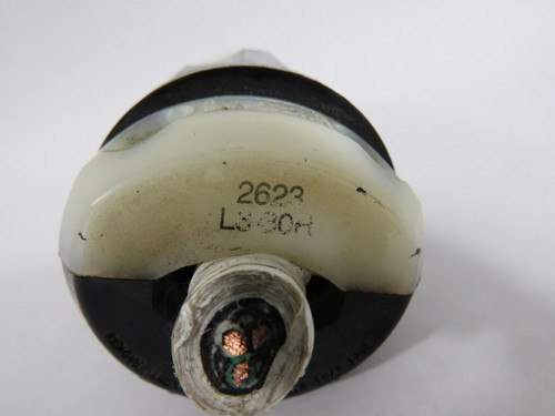 Leviton 2623 L6-30R Grounding Connector 30A 250V 3W 2P USED