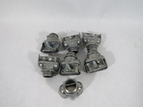 Electripro FIT2902 Zinc Duplex Flex Connector 3/8" Lot of 7 USED