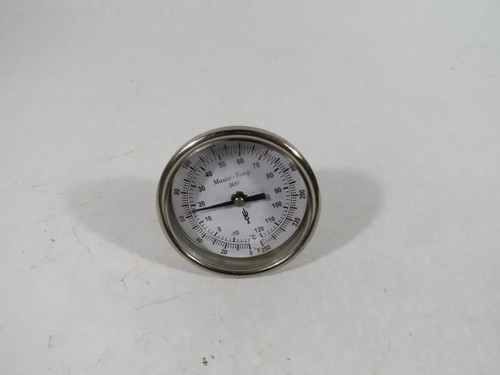WGI WL31105 Bi-metal Thermometer 1/2" NPT 2 1/2" Stem USED