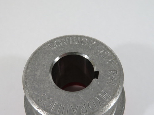 Lovejoy CJ 42A Jaw Coupling 1-1/4" ID 3.74" OD C/W Red Spider Coupling USED