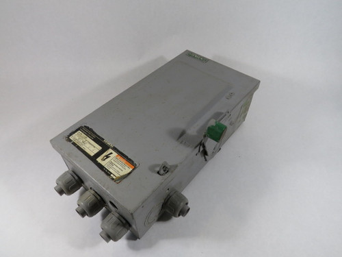 Siemens ID362 Industrial Disconnect Switch 600VAC/CA 60A 3 Pole USED