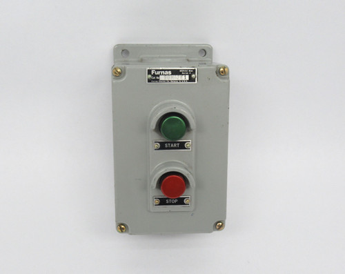 Furnas 50HA2E1 Momentary Push Button Station 1N/O 1N/C 10A 3600VA 50/60Hz USED