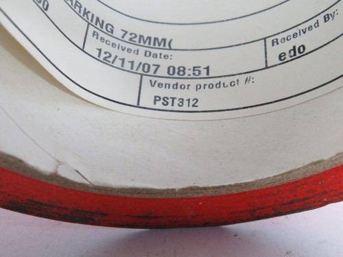 Incom PST312 Red Aisle Marking Tape 72mm Wide 108' Long SHELF WEAR NEW