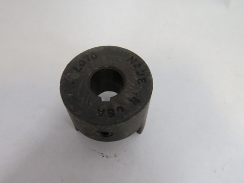 Master Drive L070-1/2 Jaw Coupling w/ 1/8" Keyway 1/2" Bore USED