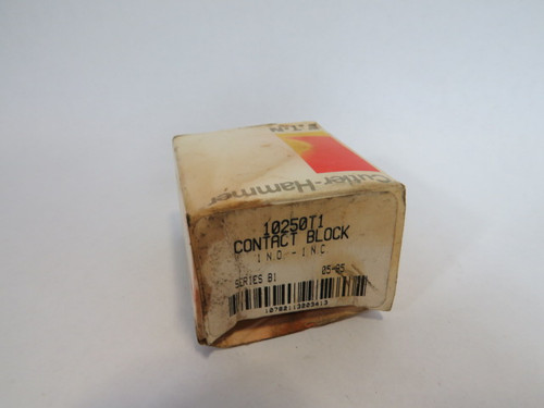 Cutler-Hammer 10250T1 Series B1 Contact Block for Push Button 1N/O 1N/C ! NEW !
