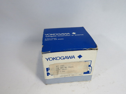 Yokogawa 250-220-LSLS Model 250-2 Panel Meter 0-5 DC Amperes ! NEW !