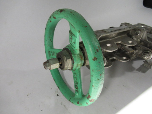 Technaflow S17D03-MH-X Knife Gate Valve Size 3" 150PSI Temp AMB USED