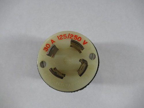 Hubbell 2711 Twist-Lock Plug 30A 125/250V 4W 3P USED