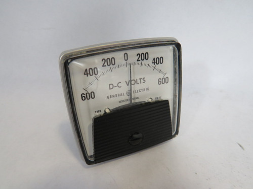 General Electric 50-152119FAZZ2 Model 152 Panel Meter 600-0-600 DC Volts ! NEW !