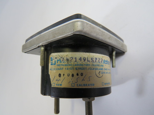 General Electric 50-15214LSZZ2 Panel Meter 0-5AC Amperes 5ACA USED