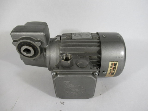 Nord 1HP 1750RPM 230/460V 80L TEFC 3Ph C/W Gear Reducer 20:1 Ratio USED